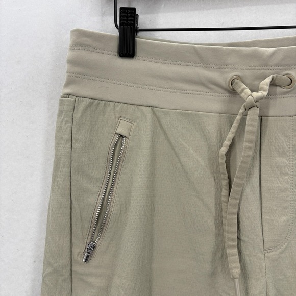 Athleta Trekkie North Jogger Pants Womens 10 Beige Hiking Travel Trail Gym Yoga - Picture 3 of 13